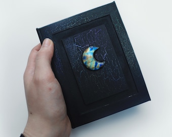 Mini Dream Journal, Handmade Pocket Grimoire Journal, Moon Journal, Witch Notebook