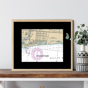 Naples Florida, Wiggins Pass, Map Of Florida, Round Or Square Coasters, Fisherman Gift, Florida Gifts, Florida Fishing Prints,Nautical Decor