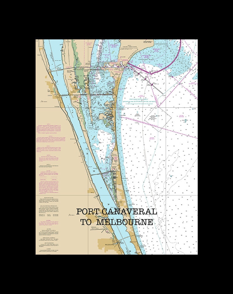 Cape Canaveral Map of Florida Round - Il Fullxfull.2335922289 Otxh 