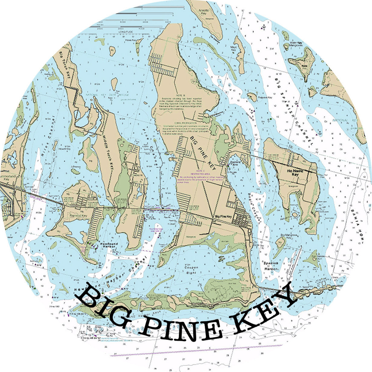 Big Pine Key Map of Florida Keys - Il Fullxfull.2345415776 Iofg 