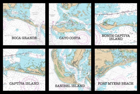 Nautical Chart Captiva Island