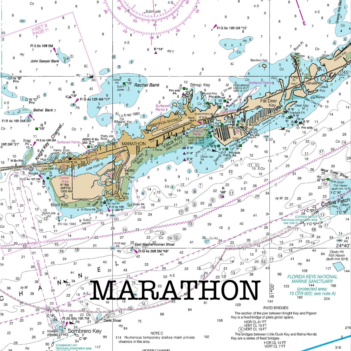 Big Pine Key Map of Florida Keys - Il Fullxfull.2393000573 Ytqk