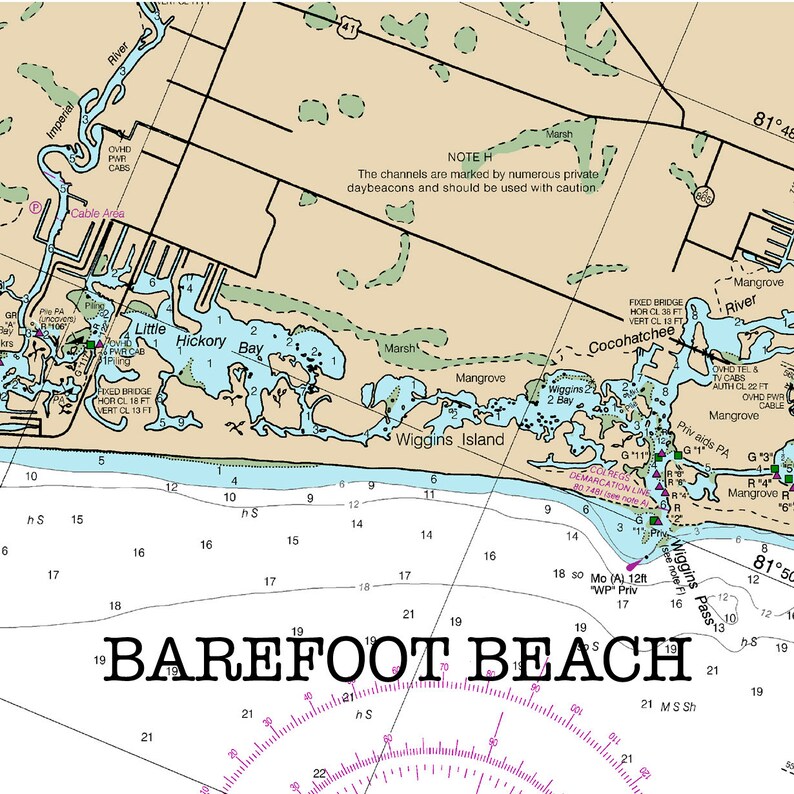 Bonita Beach Florida Water Map - Il 794xN.2285240996 Cxpv