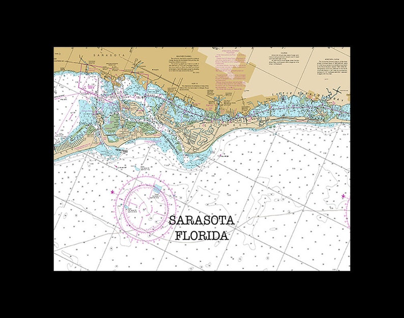 Siesta Key Florida Gifts Fisherman Gift Map Art Lake House Decor Florida Water Map Of Florida Round Or Square Coasters