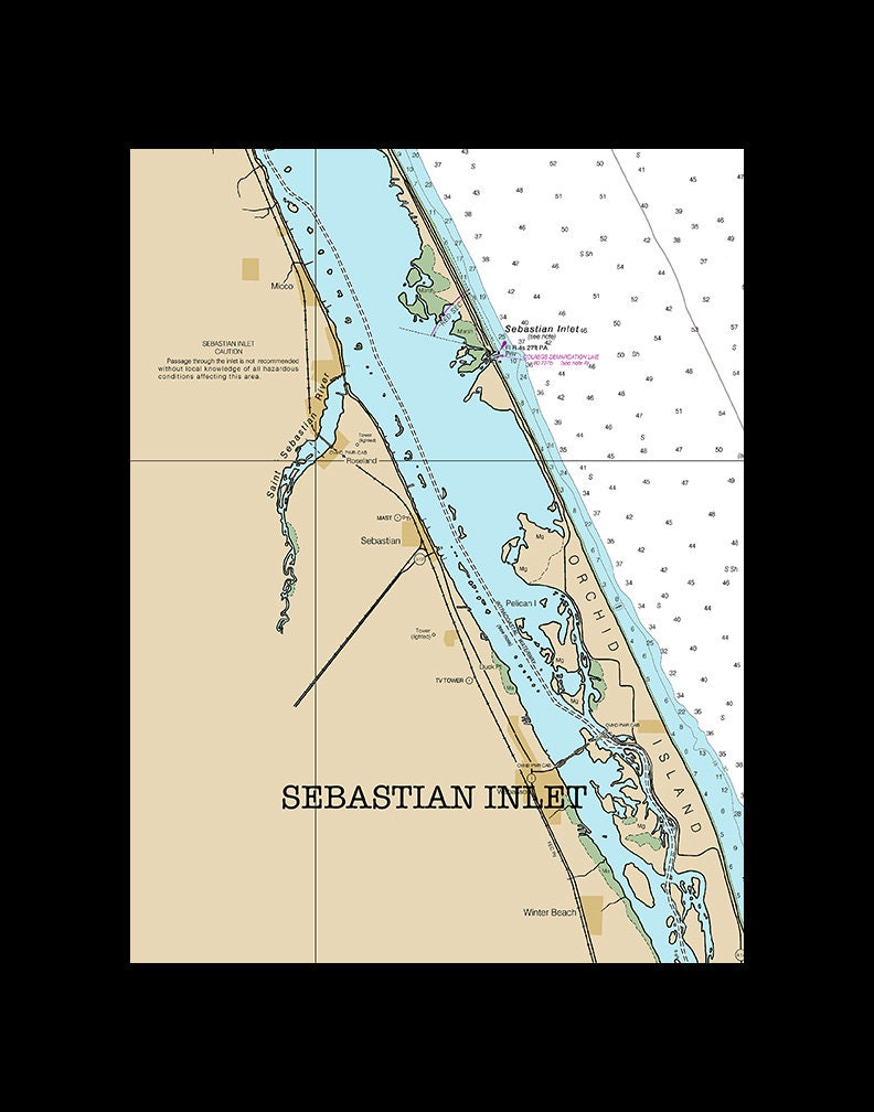 Cape Canaveral Map of Florida Round or Square Coasters Etsy
