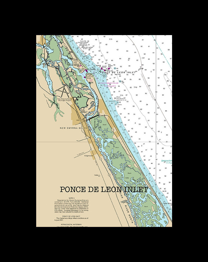 Cape Canaveral Map of Florida Round or Square Coasters Etsy