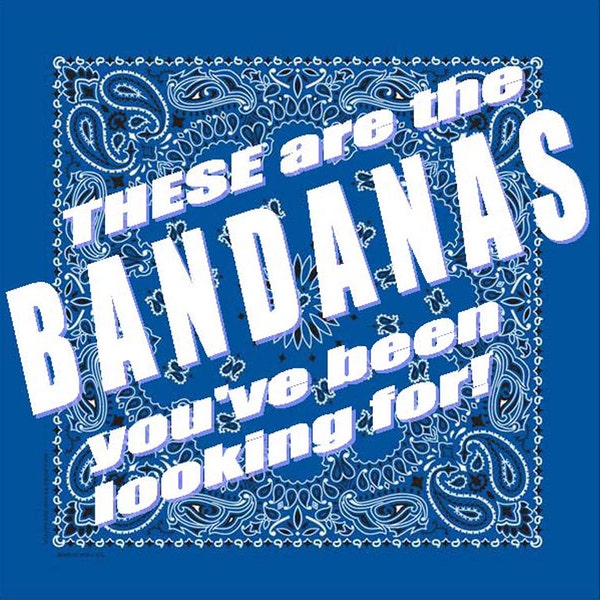 Store Closing Sale! BANDANA - Bandanna. Premium Paisley Hav-A-Hank Bandana. ROYAL Blue. Made in the USA. hah