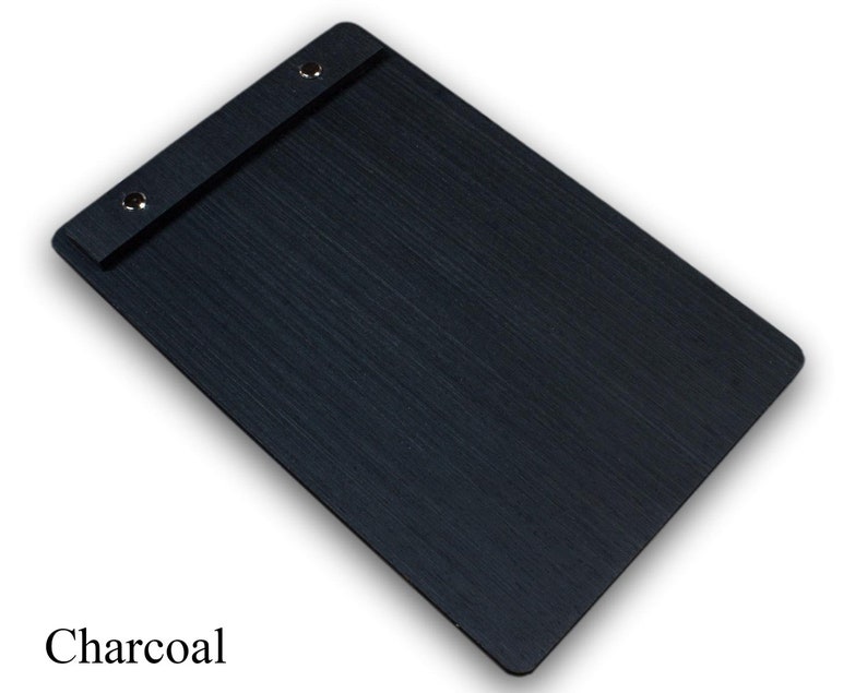 Custom Menu Holder With Screw Post Header and Leather Cover free Laser