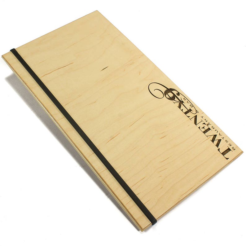 Custom Menu Holder With Vertical Silicone Bands Etsy