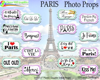 Paris  France French Themed Photo Props