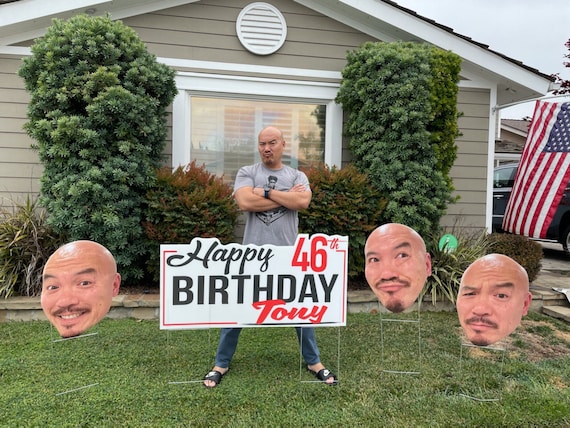 Big Fat Jumbo Yard Heads Birthdays Wedding Bachelorette Graduation