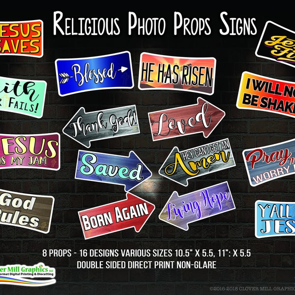 Religious Theme  Prop Signs - FREE SHIPPING