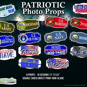 Patriotic Heros Photo Props