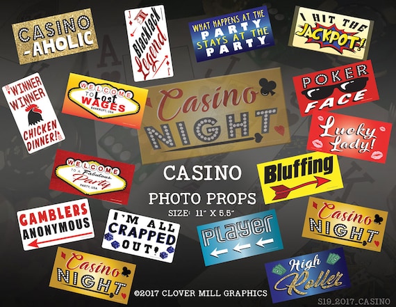 Casino Night Props
