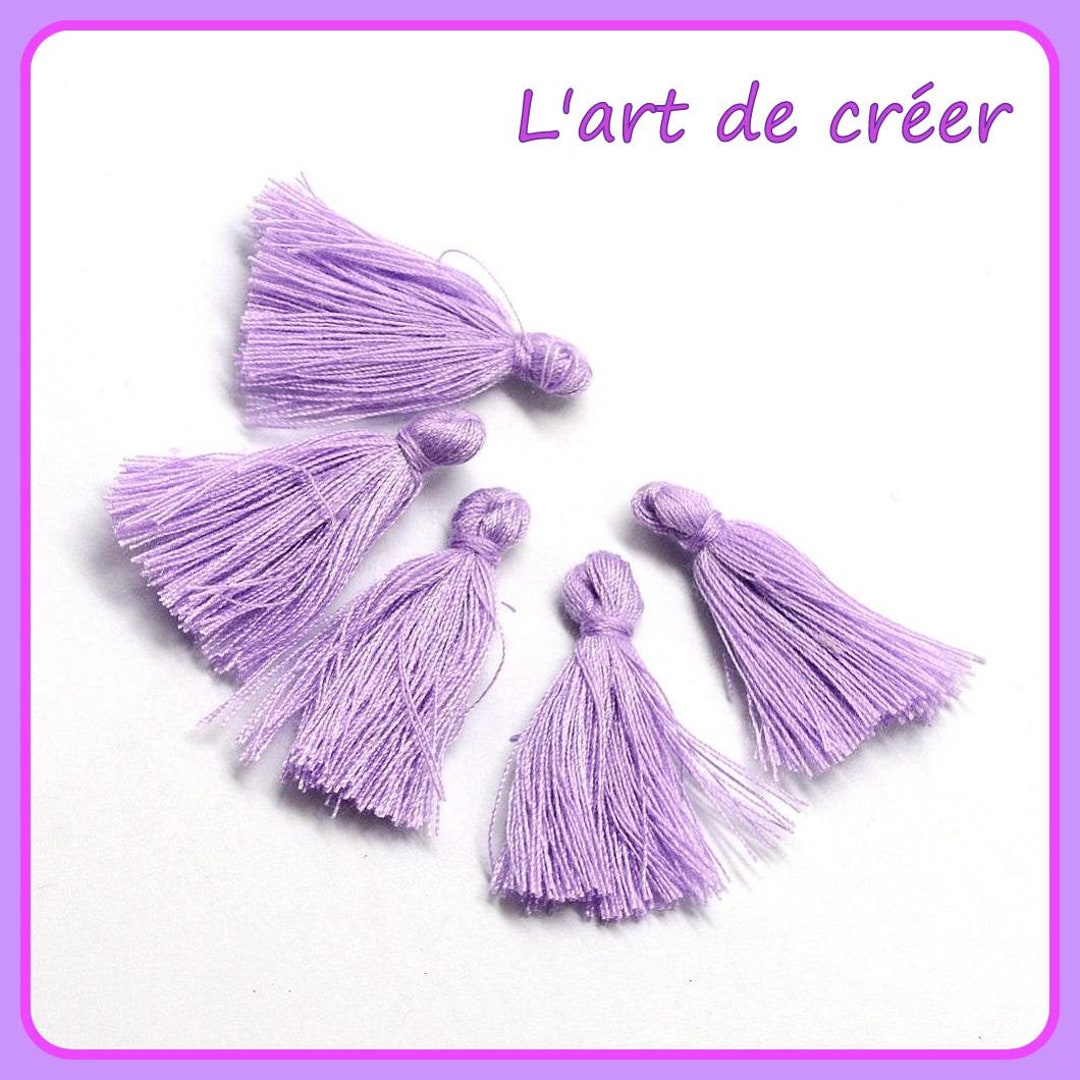 Lot De 300 Pompons Violet Clair 1 Cm - Pour Bricolage, Décoration, Loisirs Créatifs - Doux Et Moelleux