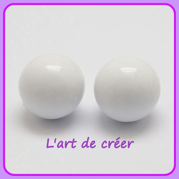 1 Perle Sonore Musicale pour Bola de grossesse , 16 mm , BLANC