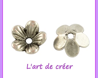 Set van 20 kopjes, doppen, Bloem, 9 x 5 mm