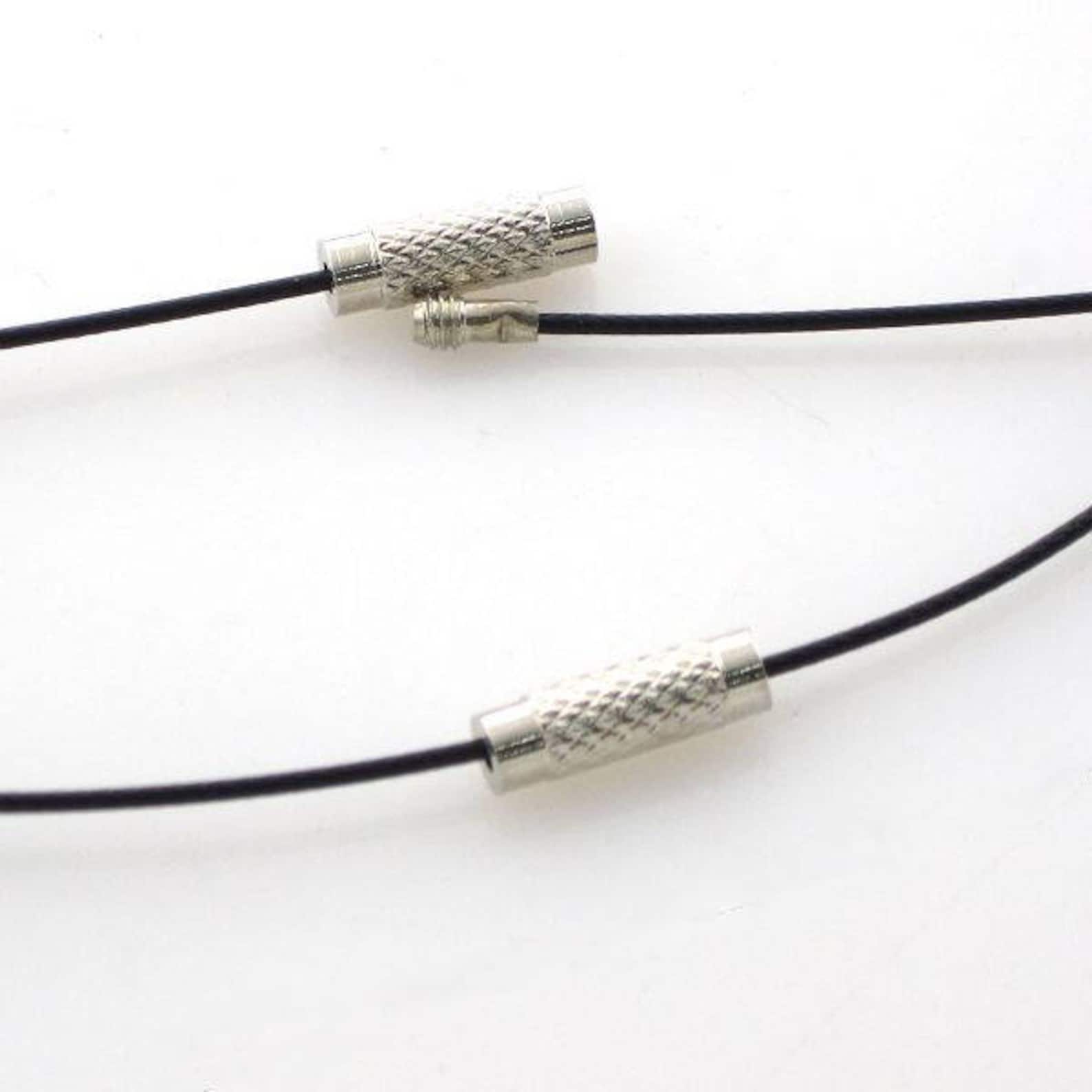 10 Neck Circumference Steel Cable Coated Black 1 Mm X 45 Cm - Etsy UK