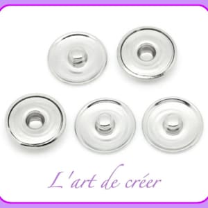 Soportes para botones a presión con cabujón grueso de 10 x 18 mm para personalizar