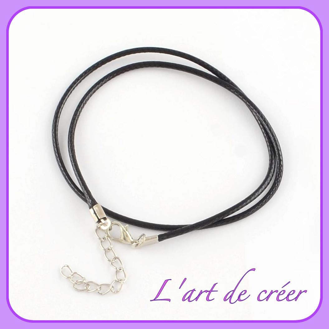 Collana Cordino Cotonato Cera 43.5 Cm – Fettuccia Nera Per Gioielli, Spessore 1.5 Mm - Foto 5