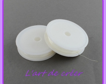 1 10-metre roll of 1mm transparent nylon elastic wire, transparent elastic cord