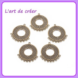 6 connecteurs Lustre , Chandelier , couleur Bronze