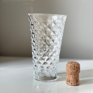 Vintage cut glass flower vase