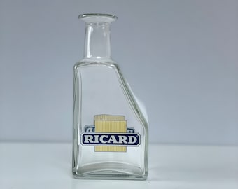 Emblématique pichet à eau en verre Ricard, pichet, carafe, carafe pour pastis (apéritif français à l'anis)