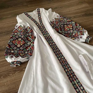 Ukrainian embroidery modern embroidered dress XS - 4XL Ukraine Vyshyvanka