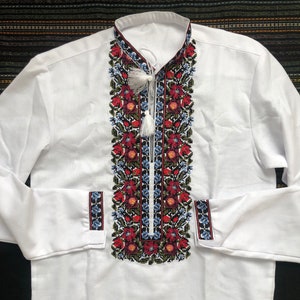Vyshyvanka Ukrainian embroidery national embroidered shirt men S-M or other Ukraine