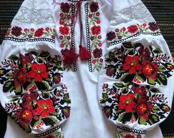 Vyshyvanka Ukrainian embroidery modern embroidered blouse any color XS - 4XL Ukraine