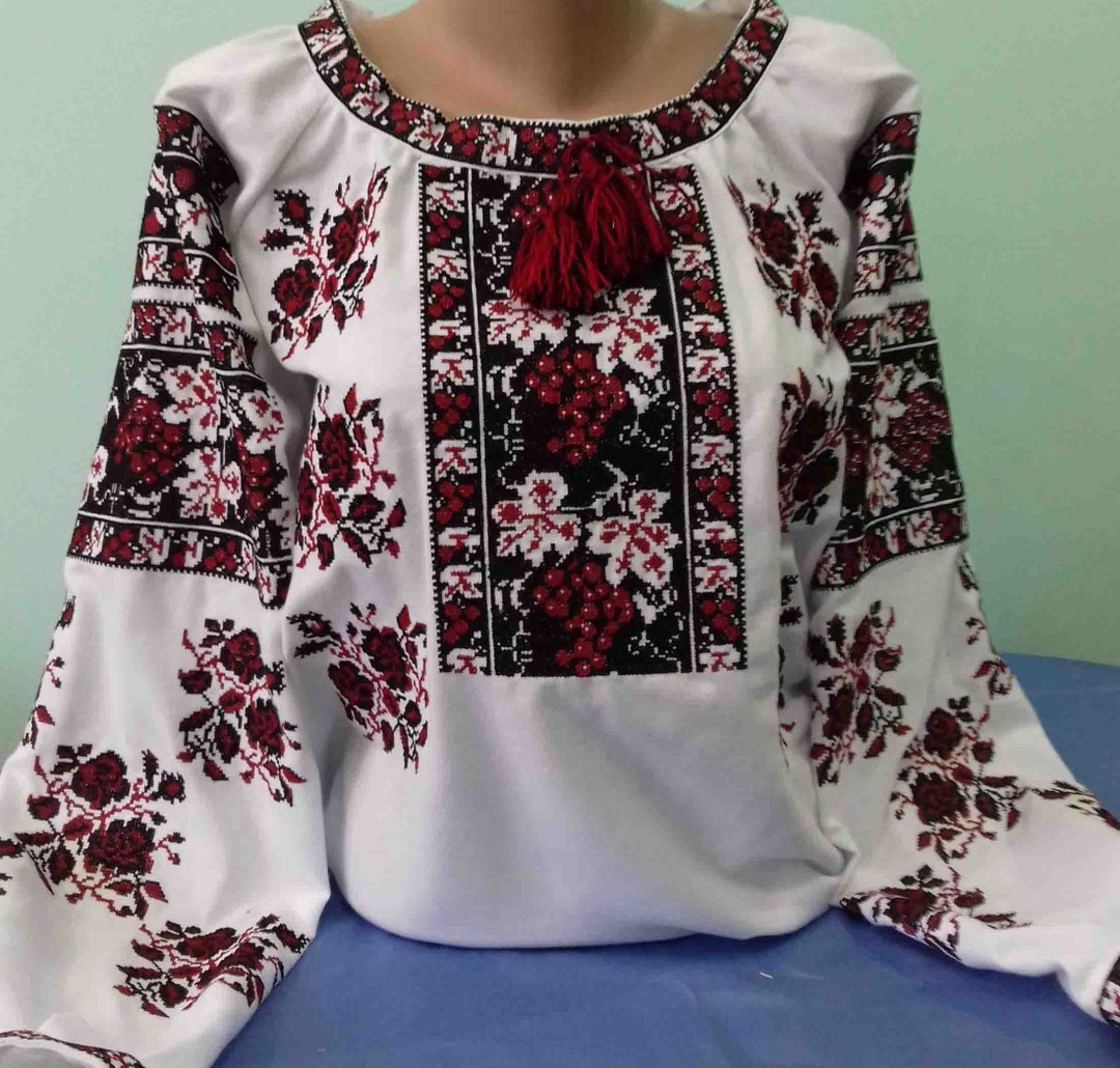 Ukrainian Embroidery Embroidered Blouse XS 4XL Ukraine - Etsy