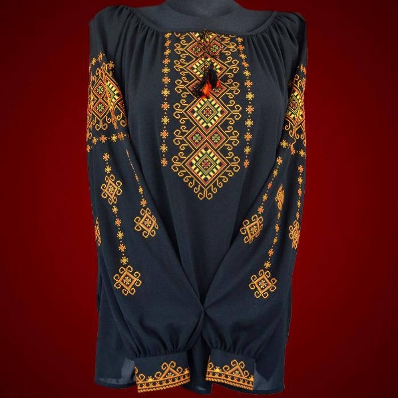 Ukrainian jessecmault embroidered blouse 2 colors xs 4xl  etsy