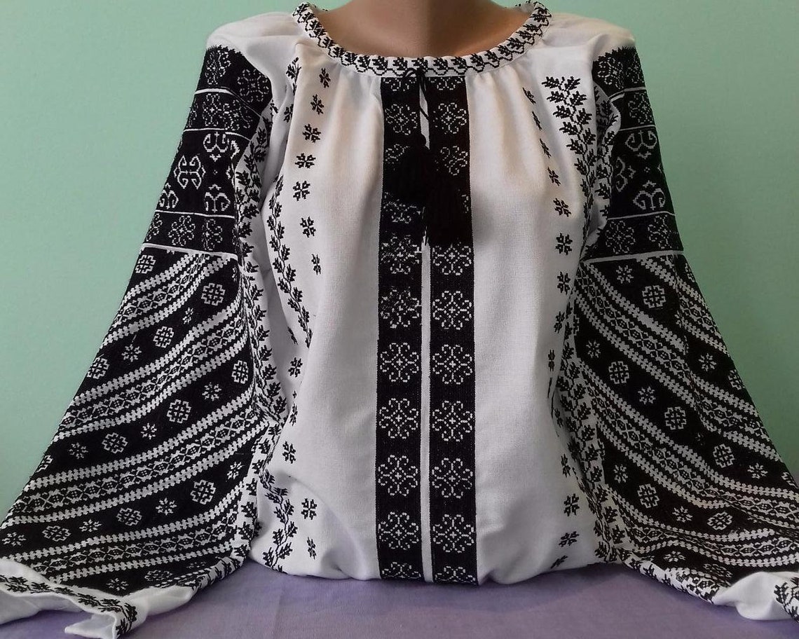 Ukrainian Embroidery Embroidered Blouse XS 4XL Ukraine - Etsy