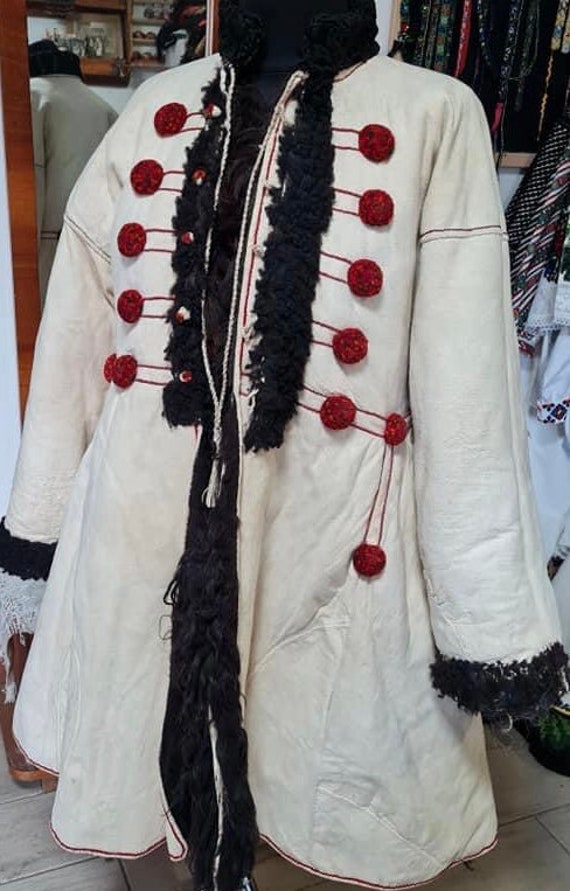 Ukrainian national antique embroidered coat  1920-