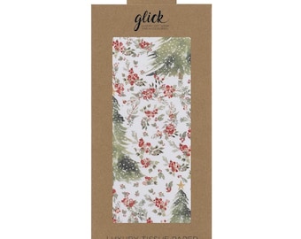Christmas Woodland LONELY PINE Christmas Glick 4 sheets tissue wrapping paper 50 x 75 cm