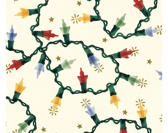 Emma Bridgewater Fairy Lights Christmas Roll Wrap 3 m x 70 cm very high quality thick roll wrap