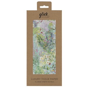 Cottage Garden Flowers Glick 4 fogli di carta da regalo velina 50 x 75 cm