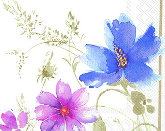 Frühlingsblumen-Servietten – 20 Stück, 3-lagig | 33 X 33 Cm | Umweltfreundlich & Farbenfroh