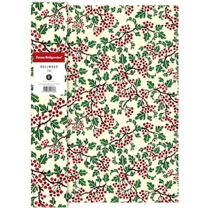 Emma Bridgewater Christmas Joy Hawthorn Roll Wrap 3 m x 70 cm Rollo de envoltura grueso de muy alta calidad