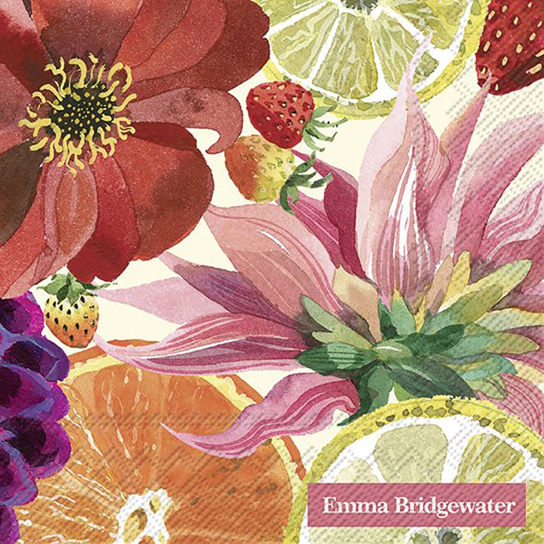 IHR Emma Bridgewater Tovaglioli Cocktail/te – 20 Pezzi, 3 Strati, 25 Cm, Carta Riciclata, Nero, Made In Germany - 4