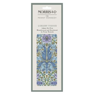 William Morris Spring Thicket Cobalt Floral Tissue 4 fogli di carta da regalo velina 50 x 75 cm