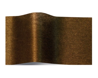 Pearlescence Black Brass Metallic Tissue Wrapping Paper Satinwrap 5 sheets 50 x 75 cm folded into a pack