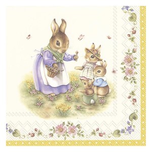 V & B Spring Fantasy Ostern IHR Papier Tischservietten 33 cm quadratisch 3 lagige Lunch Servietten
