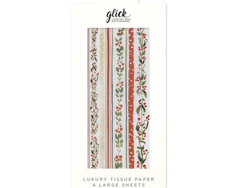 Linear Vines Stephanie Dyment Glick 4 sheets tissue wrapping paper 50 x 75 cm