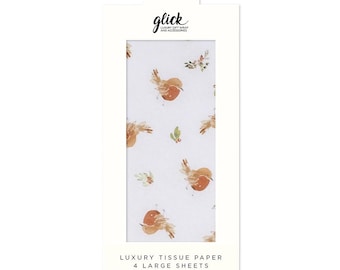 Resplendent Robins Christmas Glick 4 sheets tissue wrapping paper 50 x 75 cm
