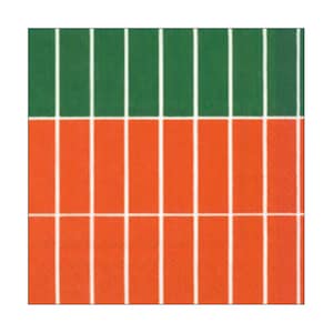 Marimekko Tiiliskivi Raita Orange IHR pappersservetter 33 cm fyrkantiga 3-lagers lunchservetter