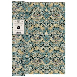 Pellicola protettiva in rotolo William Morris Strawberry Thief Birds, 3 m x 70 cm, di altissima qualità e di spessore elevato.