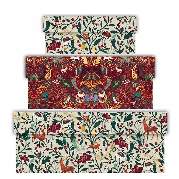 Penny Kennedy Wild Hazel Matt Stratifié avec Finition Feuille Designs Nid de 3 Coffrets Cadeaux