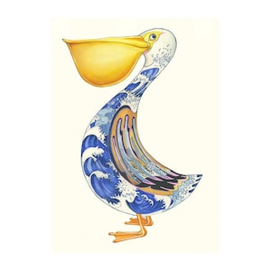 Biglietto bianco Pelican 7 x 5 pollici con busta Daniel Mackie